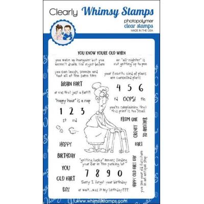 Whimsy Stamps Deb Davis Clear Stamps - Old Fart